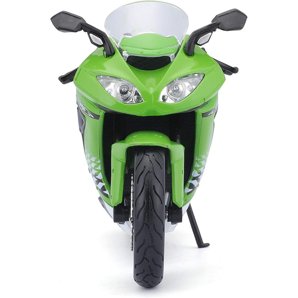 Maisto 1/12 Scale Kawasaki Ninja ZX-10R Green / Diecast Model Car, Motorcycle, Finished Model 10011