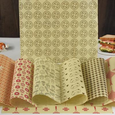 50 штук впитывающей бумаги, сэндвичи, гамбургеры, картофель фри, обертки для жареной еды, коврики для тарелок, вощеная бумага и бумага для выпечки