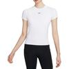 Pro Dri-Fit Quick-Dry Solid Color Breathable Mesh Training T-Shirt Women Tops White FV7843100