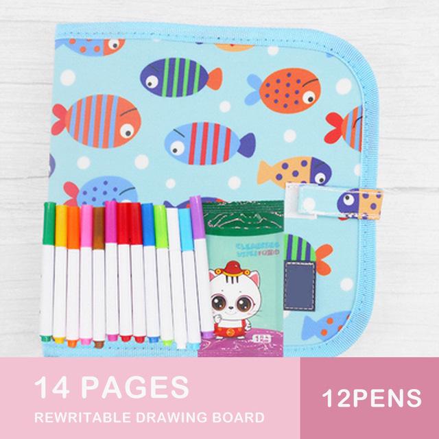 Мягкая меловая доска, волшебная доска, набор для рисования, моющиеся акварельные ручки, детская образовательная игрушка