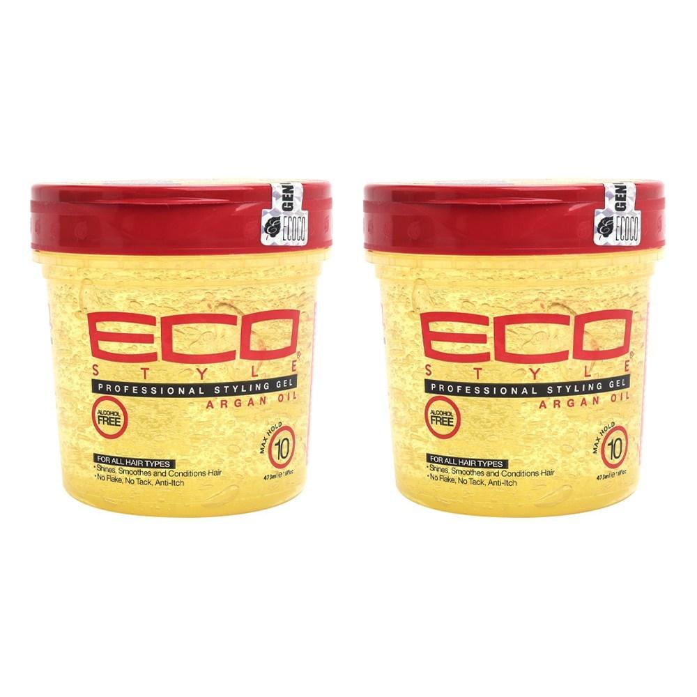 EcoStyler Профессиональный гель для укладки Аргановое масло, 473 мл, 2 шт.