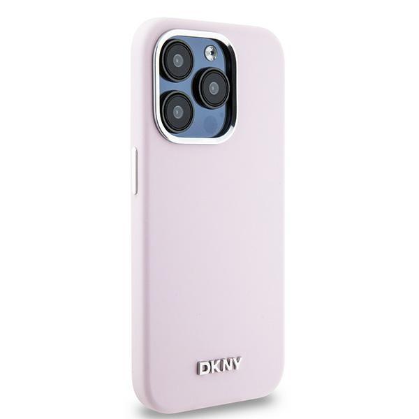 DKNY DKHMP14LSMCHLP iPhone 14 Pro 6.1"pink/pink hardcase Liquid Silicone Small Metal Logo MagSafe
