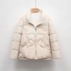 Пуховик Pinghu женский новый короткий модный маленький свободный воротник-стойка пух белой утки теплое зимнее пальто