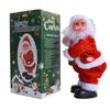 Electric Santa Musical Toy,Dancing Santa With Shaking Belly And Feet,Santa Doll Ornaments Shaking Head Foot Singing Dancing Toy,Battery Operated,Xm