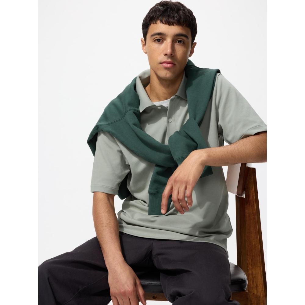 Uniqlo Футболка-поло Japan Air Rhythm Cotton Kanoko