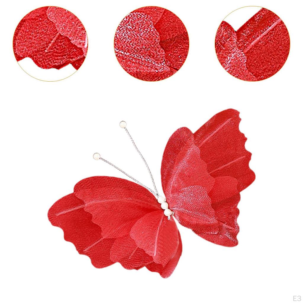 Artificial Butterfly Decoration Wedding Decor Photo Prop Marriage Ornament for Outdoor Indoor