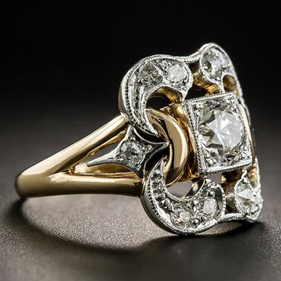 Роскошные обручальные кольца для женщин, модные украшения, геометрические квадратные белые кольца с цирконием