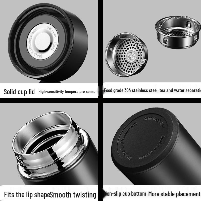 Умный дисплей температуры Изолированная чашка из нержавеющей стали с логотипом на заказ