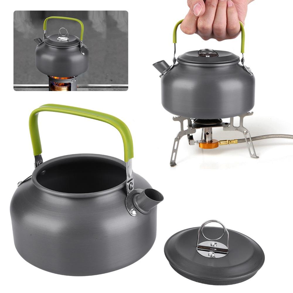 Compact Camping Kettle Aluminum Alloy Outdoor Teapot Durable Coffee Pot  Picnic Outings