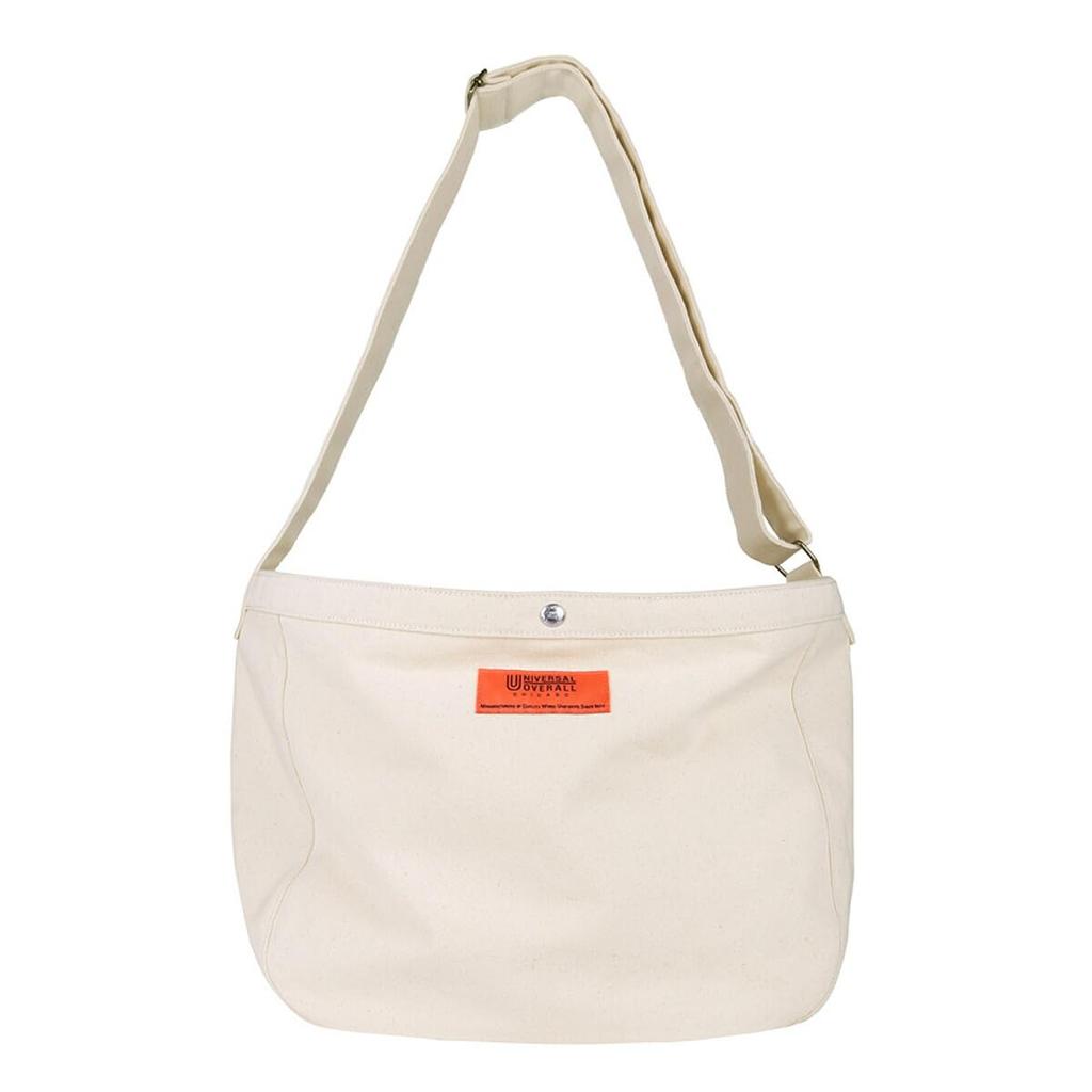 Shoulder Crossbody Large Large Solid Color [Universal Overalls] Bag, Bag, Capacity, Logo, (WHT)