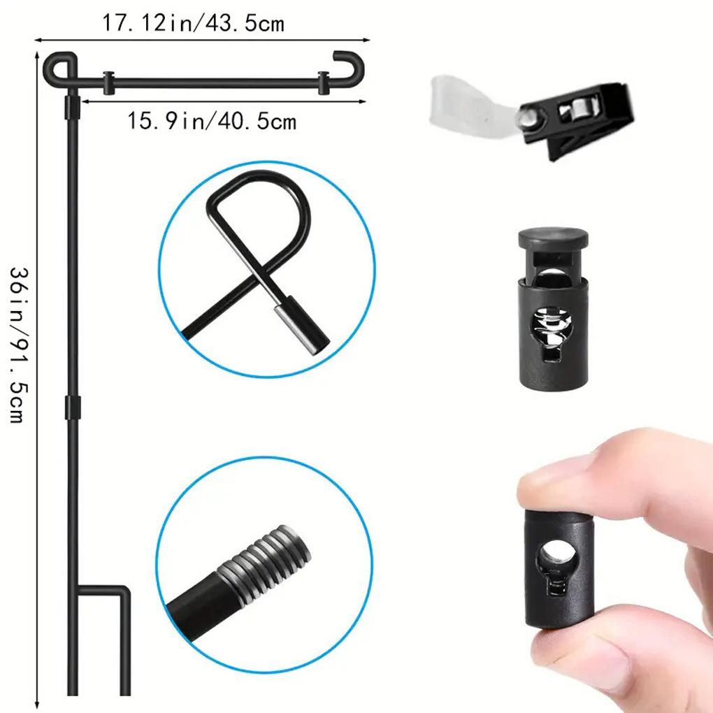 Уличная подставка для флагштока с ветроустойчивой пружиной, подставка для флагштока для крыльца, легко устанавливается, для небольших фестивальных мероприятий, собраний