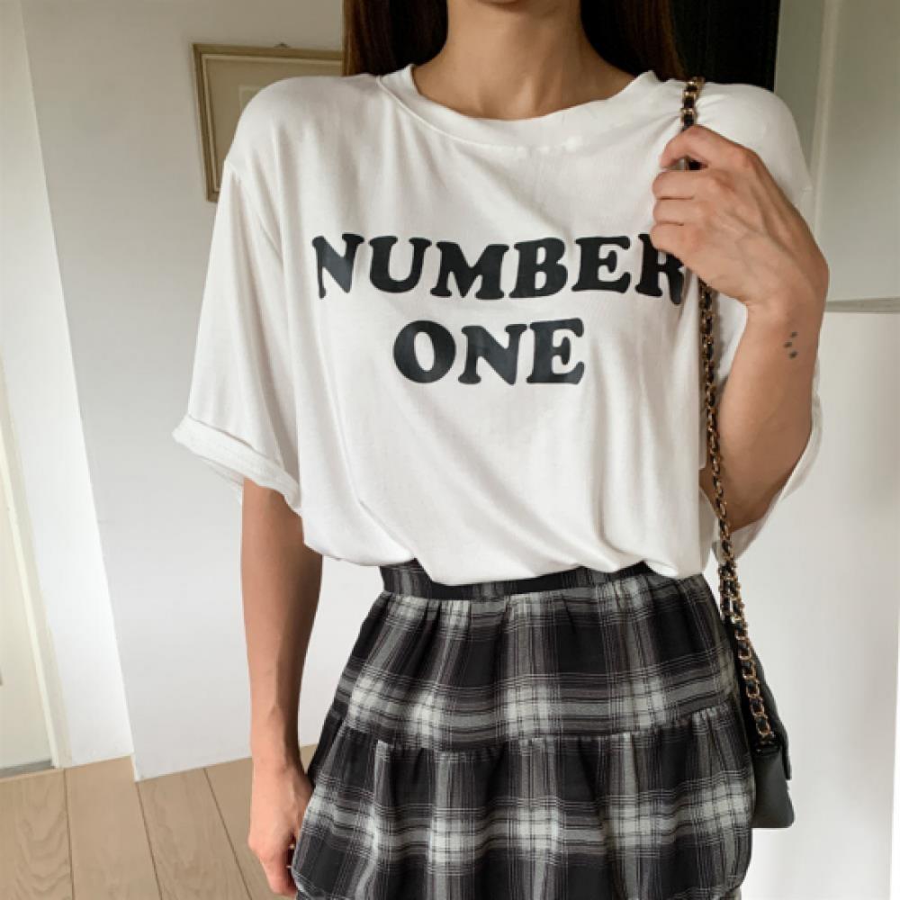 New Arrivals Open Run Women ShorT Sleeve T shirT And Check Mini skirT seT Hip Mu