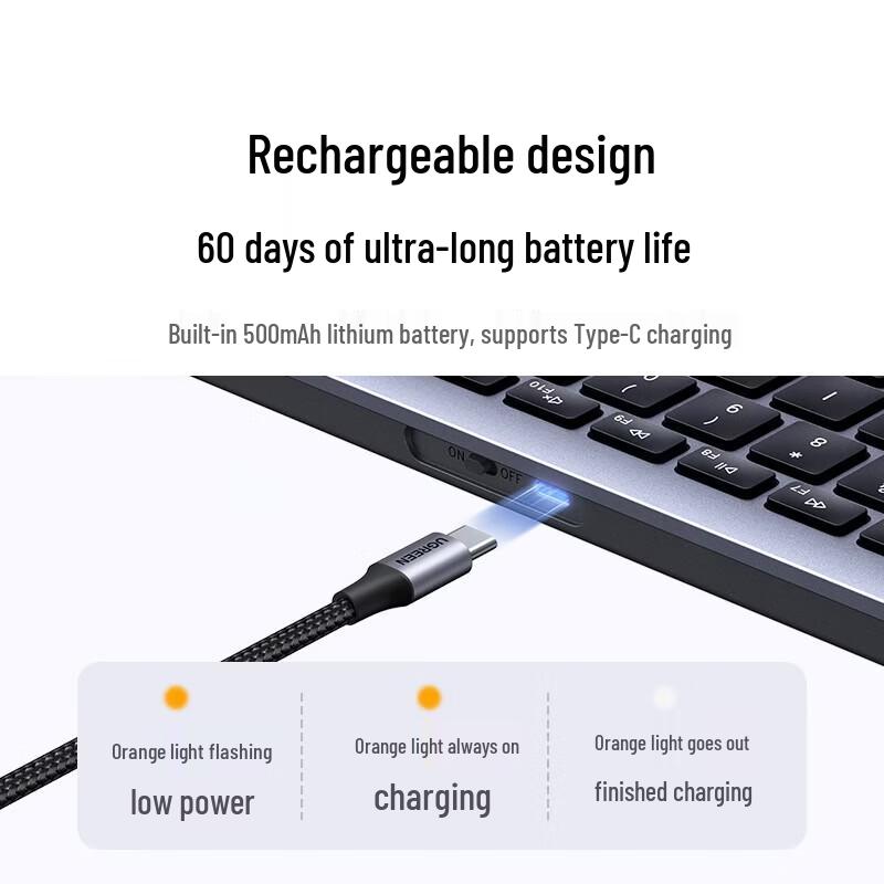 Ugreen Бесшумная беспроводная Bluetooth-клавиатура