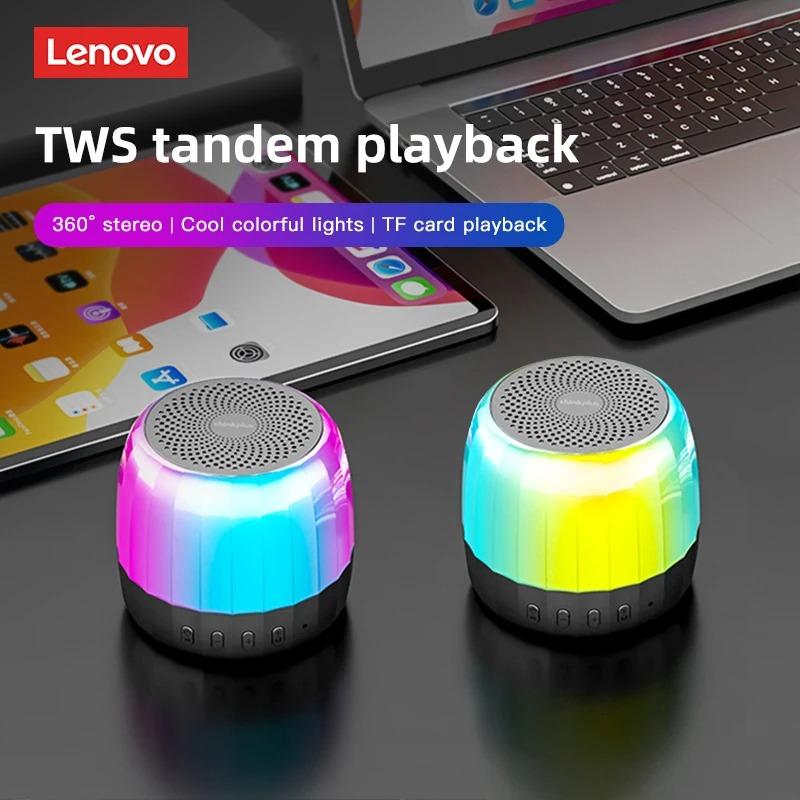 Новый портативный Hi-Fi Bluetooth беспроводной динамик Lenovo K3 Plus, водонепроницаемый, USB, для улицы, громкая колонка, музыкальный объемный бас, с микрофоном, поддержка карт TF