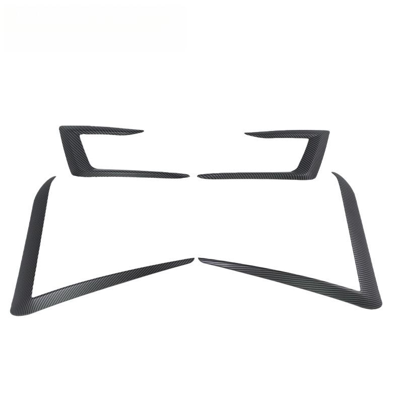 2025+ Tesla Model Y Facelift Front Bumper Wind Deflector & Headlight Eyebrow Spoiler