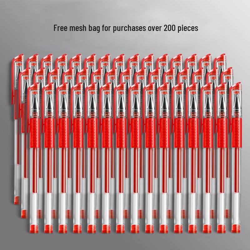 Гелевая ручка A007, большой емкости, пулевидный наконечник 0,5 мм, черная/синяя/красная, ручка для подписи на водной основе для студентов.