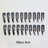 10/20/30pcs/set Women Silver Gold Black Waterdrop Shape Basic Alloy Hair Clips BB Hairpins Barrettes Fashion Hair Accessories