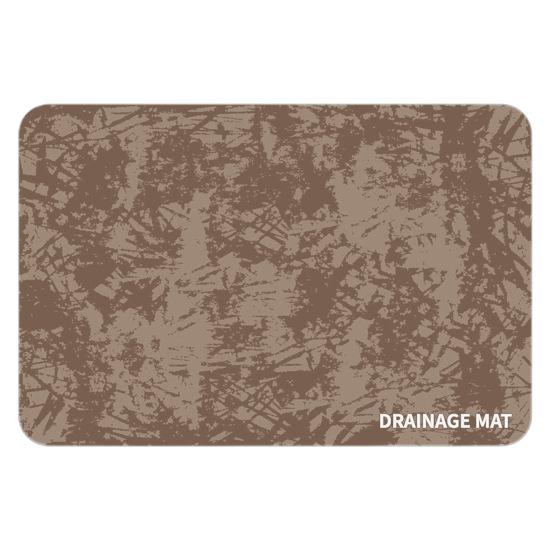 Коврик для сушки посуды для кухонной стойки. Нескользящий абсорбирующий коврик для слива. Экологичный термостойкий коврик для сушки посуды для раковин.