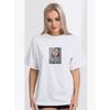 New Fashion Printed Crew Neck T-shirt Western Style Fashion Print Short Sleeve Cotton T-shirt