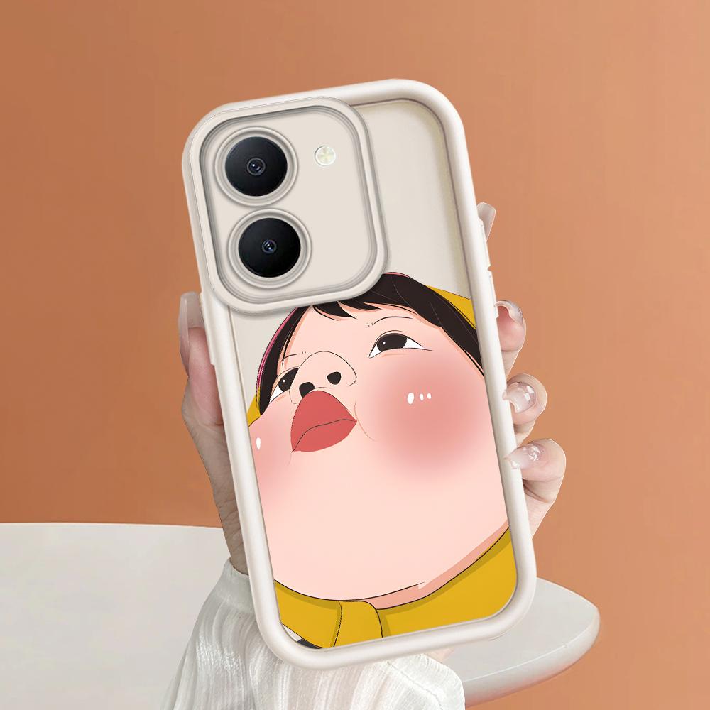 Мягкие силиконовые квадратные лестницы с мультяшным узором, полное покрытие, защита камеры, противоударный чехол для iPhone Infinix Tecno Vivo