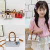 Handbag Stylish Girl Kids Mini Shoulder Bag Shopping Purse With Simple Style