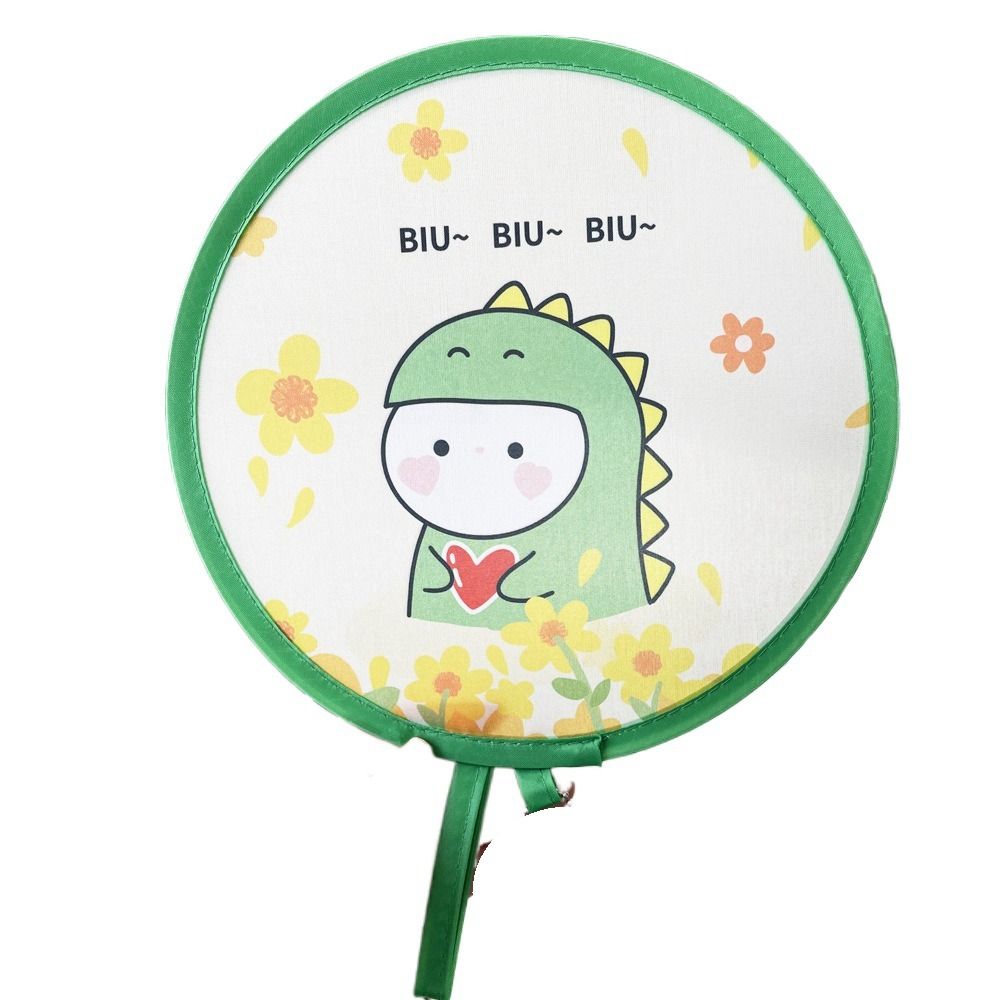 Портативный мультяшный складной веер прочный мини карманный вентилятор креативный ручной круглый веер для мужчин