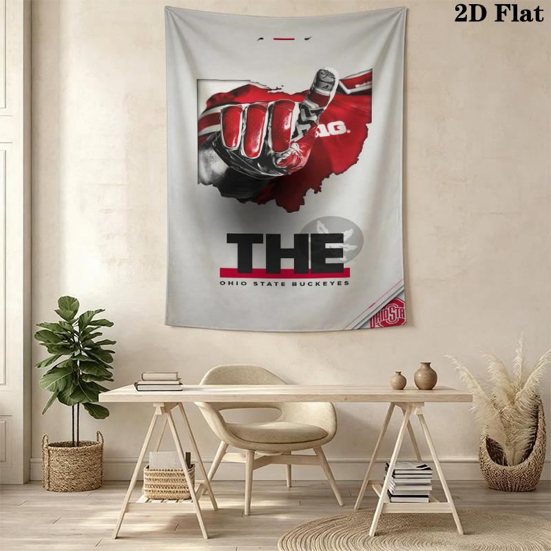 Ohio State Football Field Bedding 1 Duvet Cover 2 Pillowcase Without Core Soft And Comfortable Christmas Birthday Gift