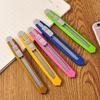 Colorful Stainless Steel Utility Knife - Portable Paper Cutter for Students
