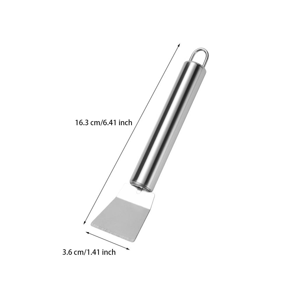 Шпатель многофункциональный стальной прямой размораживающий противоскользящий размораживатель лопатка чистящие средства бытовая кухонная дезактивация