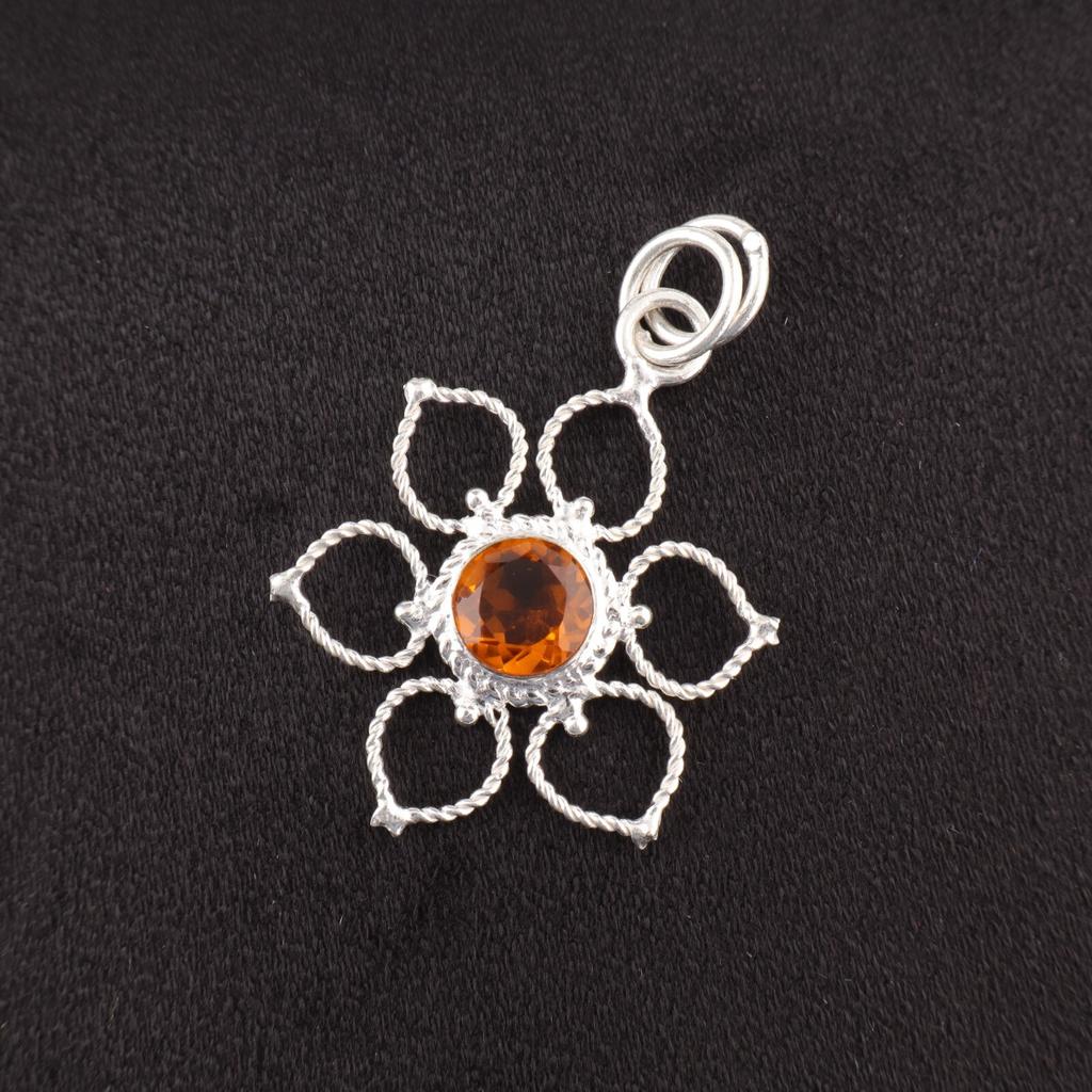 Sisters Day Deal Natural Citrine 925 Sterling Silver Wife Gift Pendant Jewelry PP-18-5