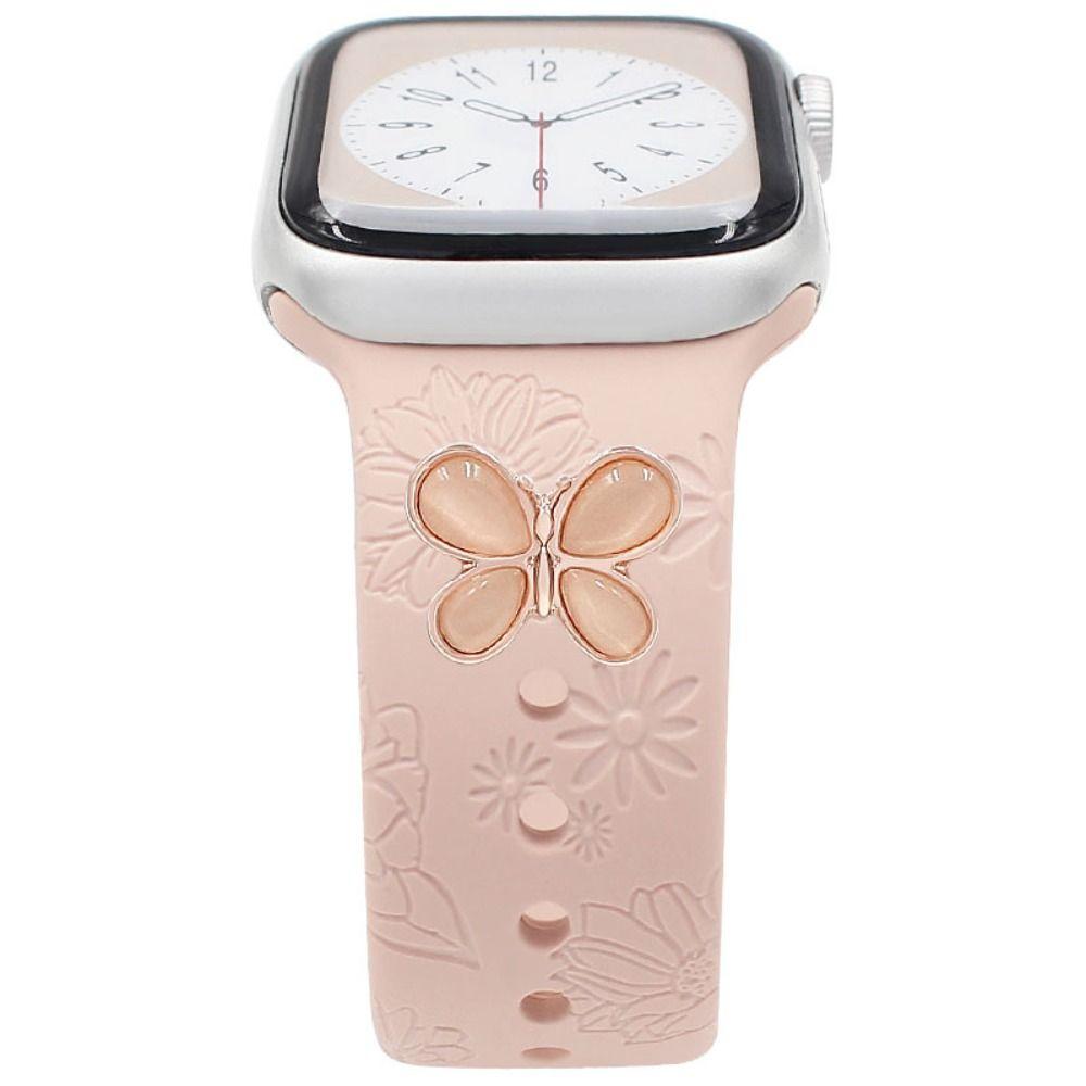 Металлический браслет для часов, украшение, брошь, декоративное кольцо, наручные подвески для аксессуаров для ремешка Iwatch