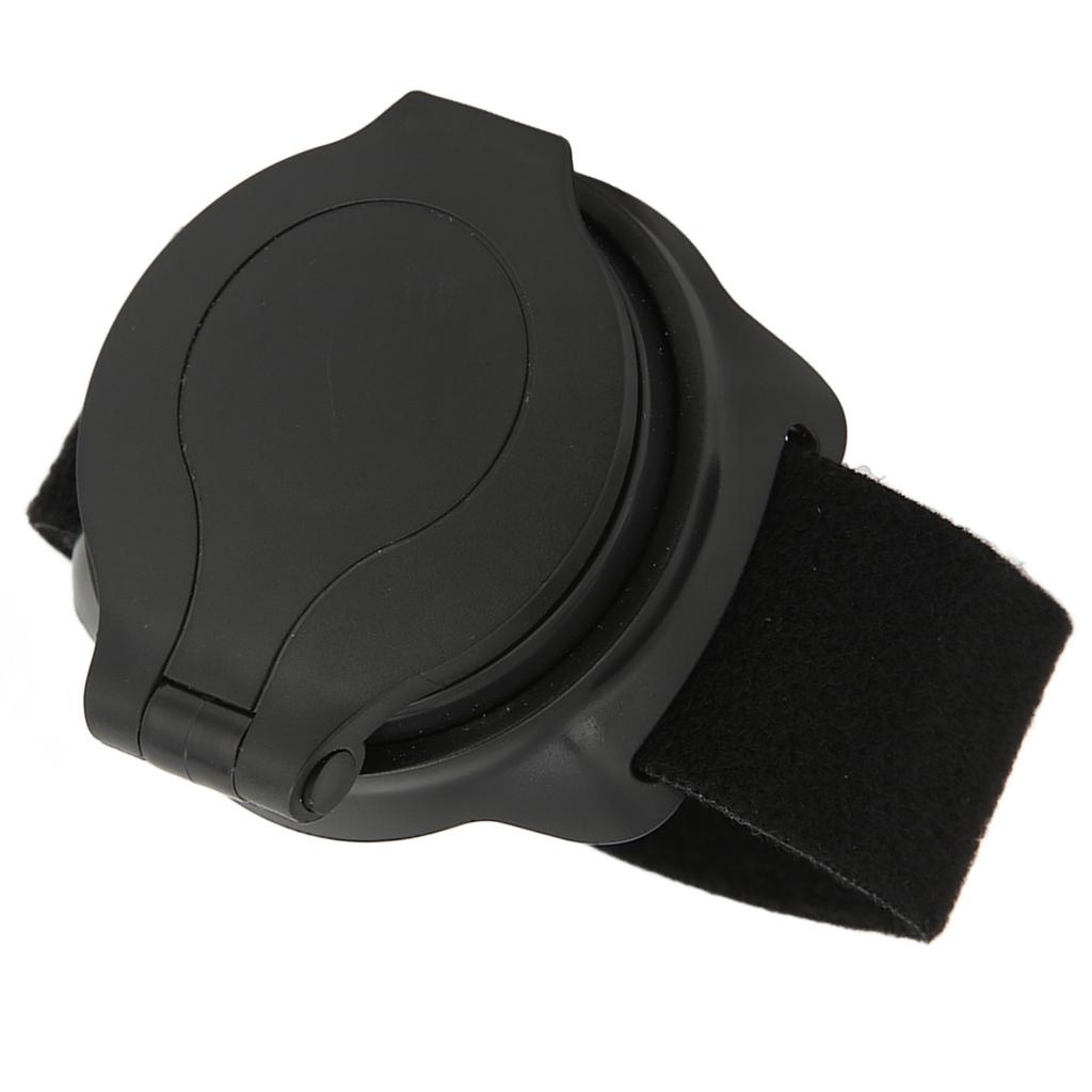 Велосипедное зеркало с нейлоновым ремешком на запястье, выпуклый дизайн, черное, диаметр 5 см, зеркало заднего вида для велосипеда