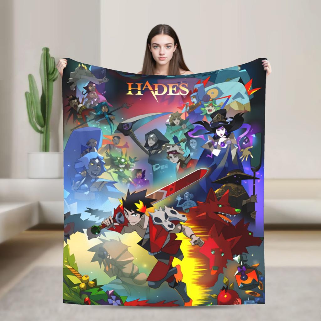 Hades Zagreus Soft Warm Blanket  Travel Office Plush Throw Blanket Funny Living Room Flannel Bedspread Sofa Bed Cover