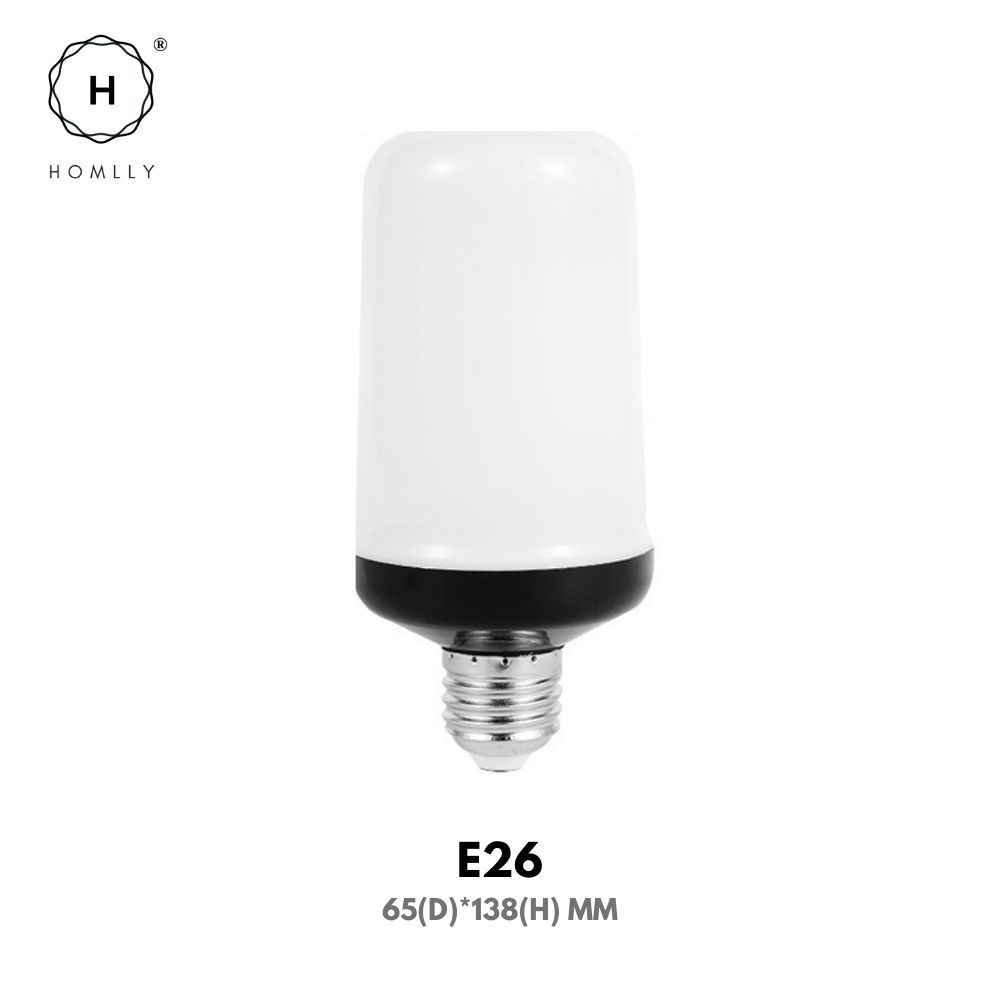 Homlly LED  Fire Flame Light Bulb (4 Modes Flickering) (X3PCS)