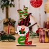 Wooden Playful Letter Christmas Decor Featuring Adorable Snowman Gnome And Characters Elderly