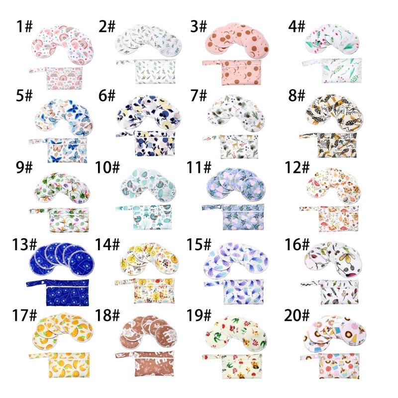 1 комплект бамбуковых вкладышей для кормления с портативным органайзером для подгузников, сумка для няни, удобные непромокаемые вкладыши для груди для молодой мамы