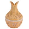 300ml Wood Grain Humidifier USB Powered Aroma Diffuser Humidifier with Ambient Night Light 2 Petal