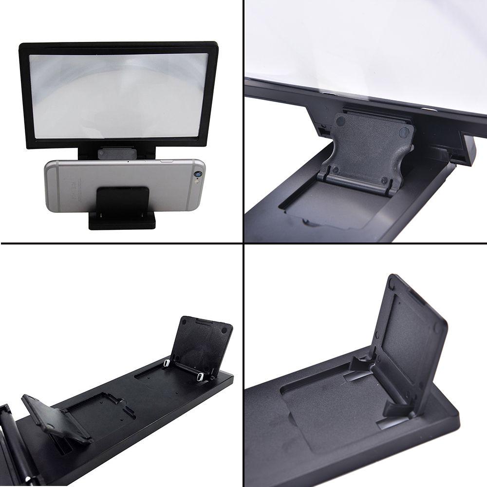 Stand Bracket Folding Screen Magnifier 3D Glass Mobile Phone Holder Enlarged