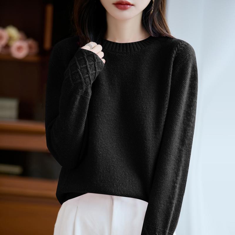 Женский кашемировый свитер Qinghe кашемир 30% кашемир 70% шерсть осенне-зимний пуловер теплый и модный
