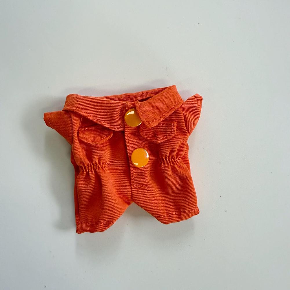 Для 17см куклы Лабубу Одежда Модная одежда Рабочая одежда Комбинезон Одежда для кукол Сочетание цветов Комбинезон Аксессуары для кукол Милое украшение Маленькая одежда