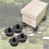 4Pcs Beehive Feet,Proof Hive Feet Safe Durable Black Easy To Use Base Bee Tool for