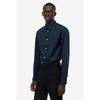 H M Easy Care sliM Fit sHirt Navy Blue 0976709006