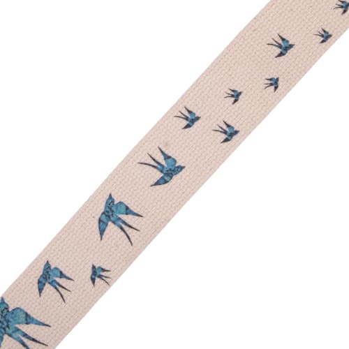 Levy's Leathers 2" Cotton Guitar Strap with Decorative Print and Suede Ends for Tri-Glide 65" (MC8U-006)