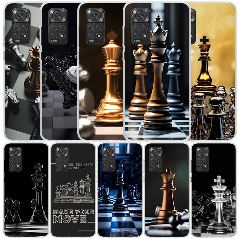 Competitive Chess Game Phone Case For Xiaomi Redmi Note 15 14 14S 13 12S 12 Pro Plus 11S 11 11T 11E 10S 10 + Soft TPU Back Cover