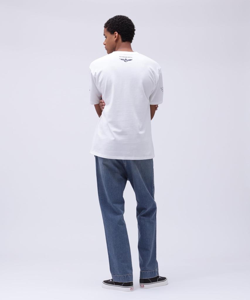 AVIREX NAVAL POCKET T-SHIRT Men's M 033 Off White 783-5934011