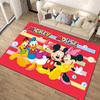 1 шт. Ковер с рисунком Микки Мауса и Минни от Disney, Ковер для зоны, Нескользящий ковер, Ручная стирка, Коврик для пола, Подходит для гостиной, спальни, домашнего декора