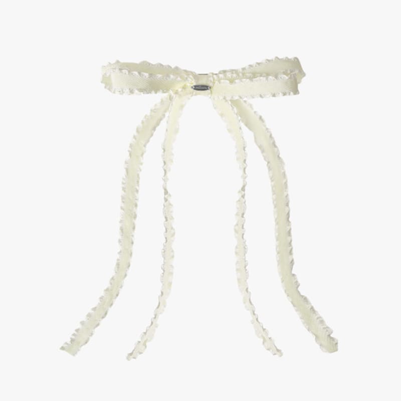 mellotory double ribbon hairpin (ivory)