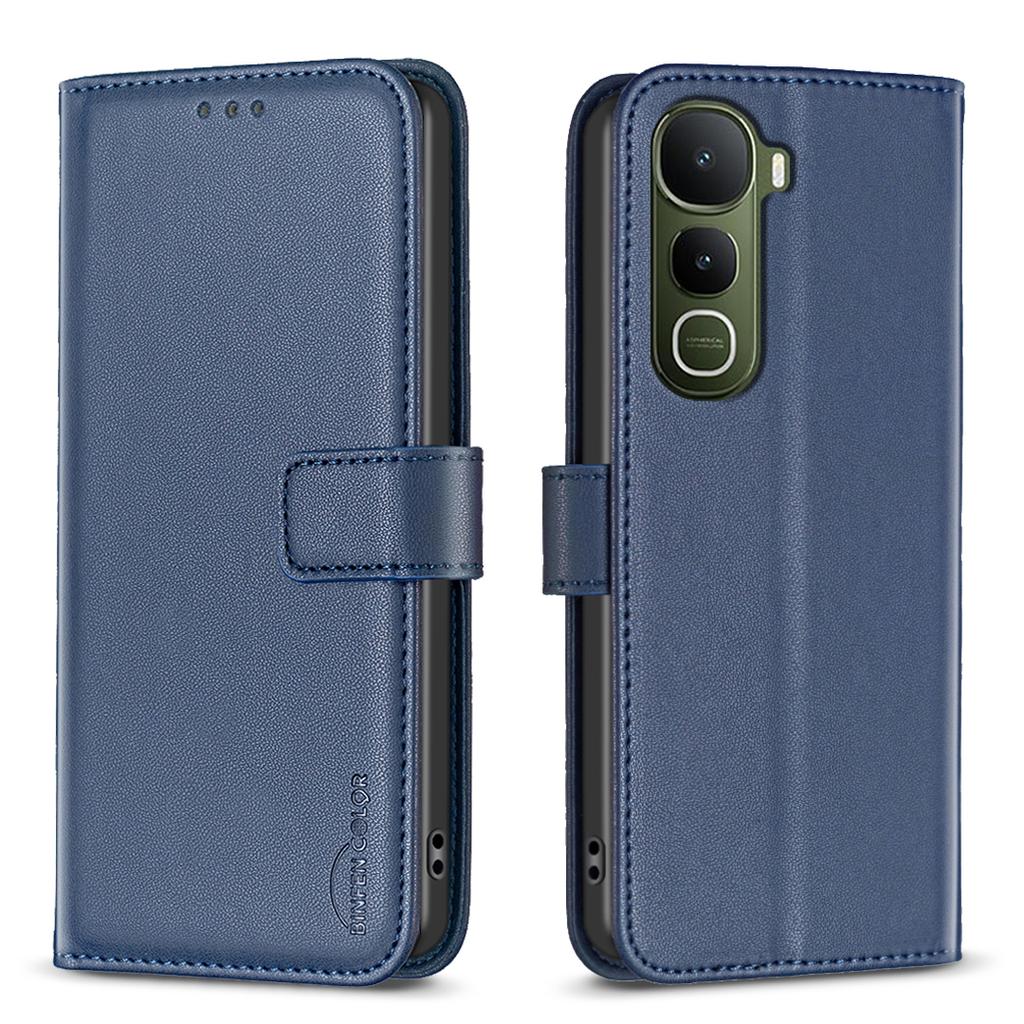 For Vivo Y400 5G Phone Case BINFEN COLOR BF17 Wallet Folio Flip Leather Cover