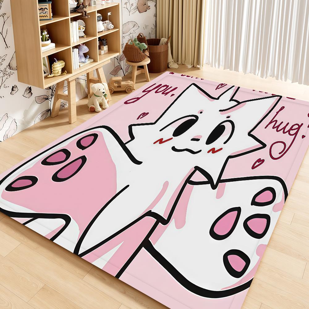 B-Boykisser Door Mat Bedside Entrance Bath Floor Cute Decoration Corridor Kawaii Door Mat Carpet Living Room Balcony