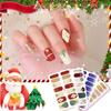 Маска для ногтей, наклейка для ногтей, 3D цветная алмазная рождественская наклейка для ногтей, маленькая свежая водонепроницаемая наклейка для ногтей